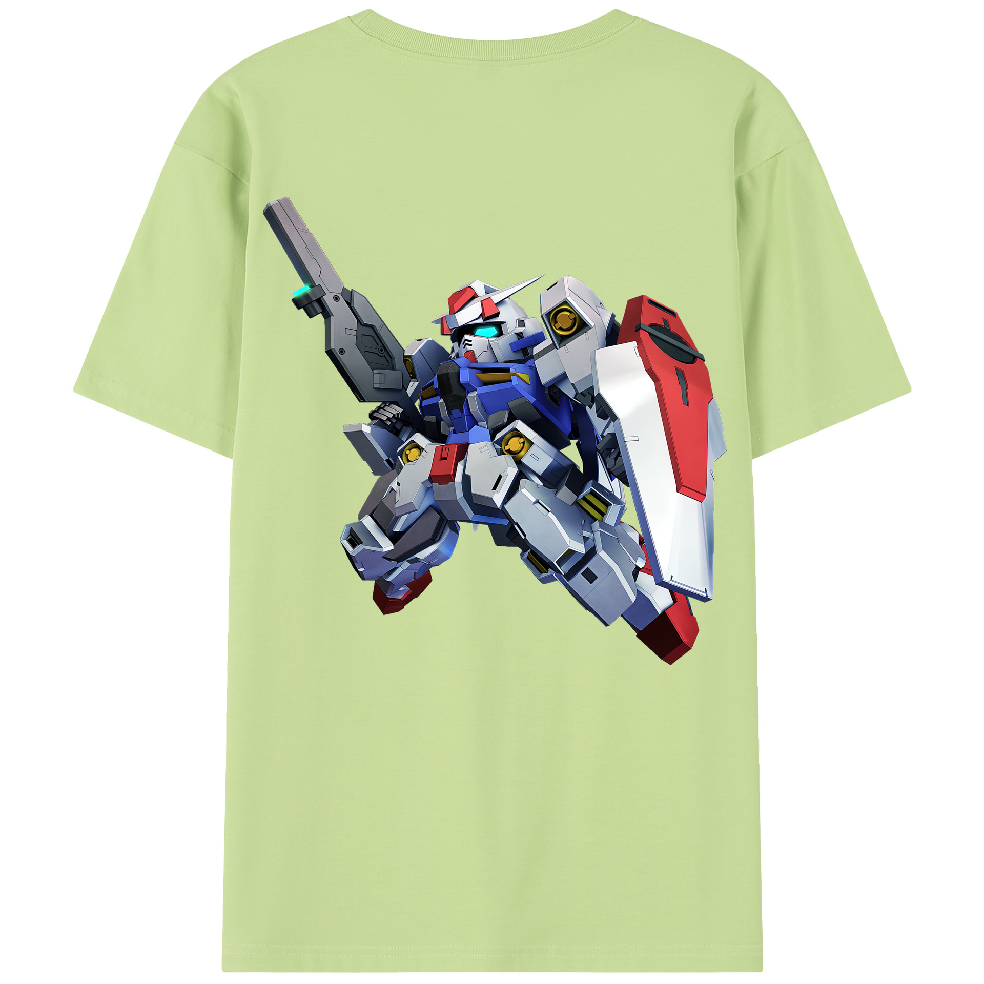 （画像用） 機動戦士ガンダム Mobile Suit Gundam 綿100％半袖Tシャツ（背面プリント）